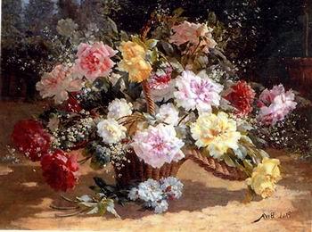 unknow artist Floral, beautiful classical still life of flowers.070 oil painting picture